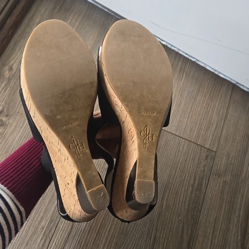 Cole Haan Irving Cork Wedge Open Toe Sandal